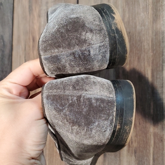 Anthropologie Franco Sarto velvet Loafer flats shoes sz 10M - Picture 6 of 13